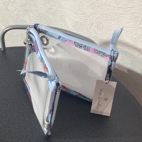 Vera Bradley NEW - Clear Pouch Set - wash me & wear me - each clear bag 7” x 5” - Picture 4 of 5